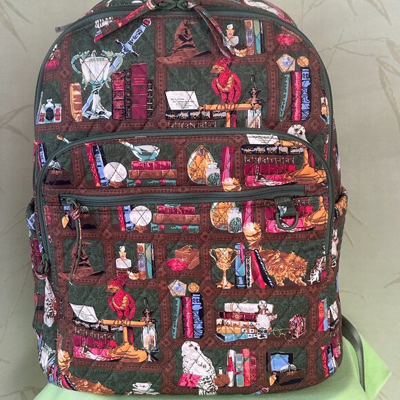 VERA BRADLEY HARRY POTTER BANCROFT BACKPACK:NWT HOGWARTS LIBRARY BAG#4 main image 4